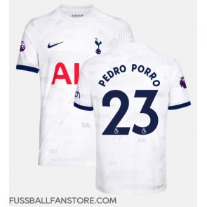 Tottenham Hotspur Pedro Porro #23 Replik Heimtrikot 2023-24 Kurzarm